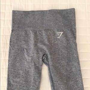 Steel Blue Marl Gymskark Vital Seamless Leggings